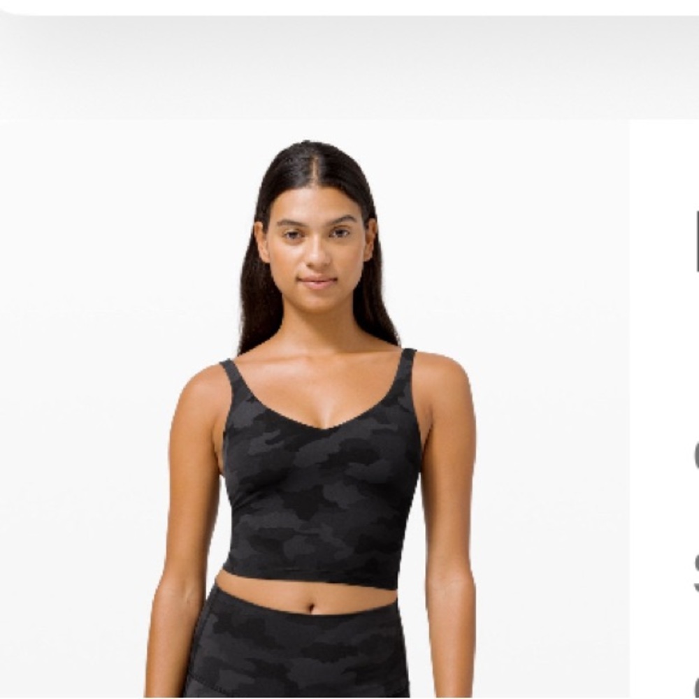 Lululemon Align Black Camouflage Crop Top